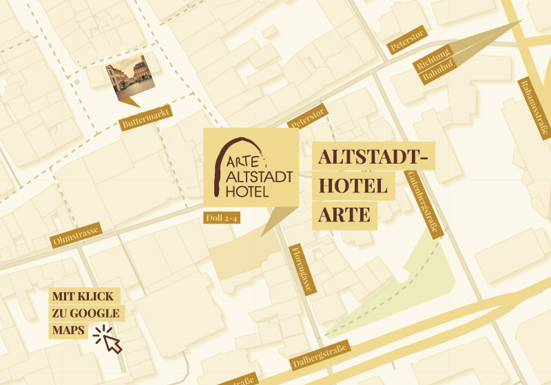 Lagelpan Altstadthotel Arte - on click zu google